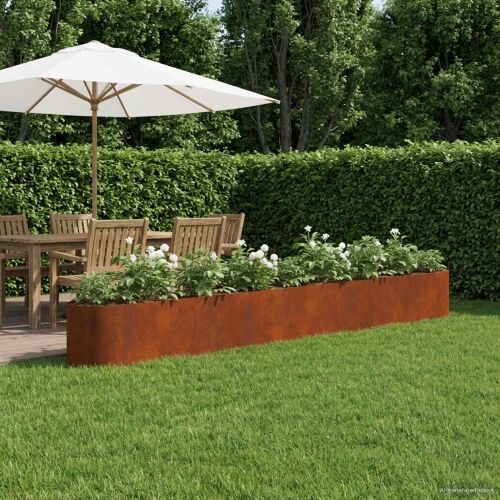 Povišeni vrtni krevet Otporni čelik 380 x 40 x 40 cm Čelik - Otporni čelik 380 cm Cijena