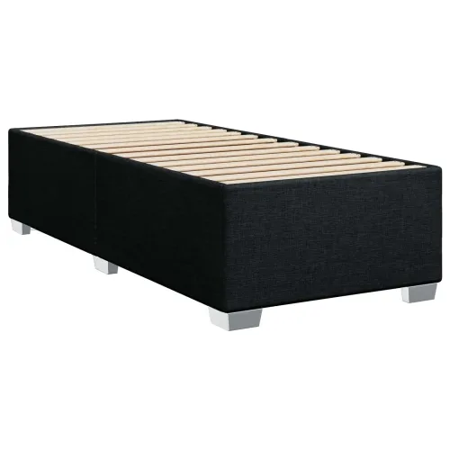 Boxspring krevet s madracem Crna 80 x 200 cm Tkanina - Crna 80 x 200 cm Dizajn s rombovima Cijena