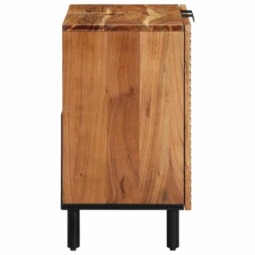 Kupaonski ormarić za sudoper Smeđa 62 x 33 x 58 cm - Masivno bagremovo drvo Cijena