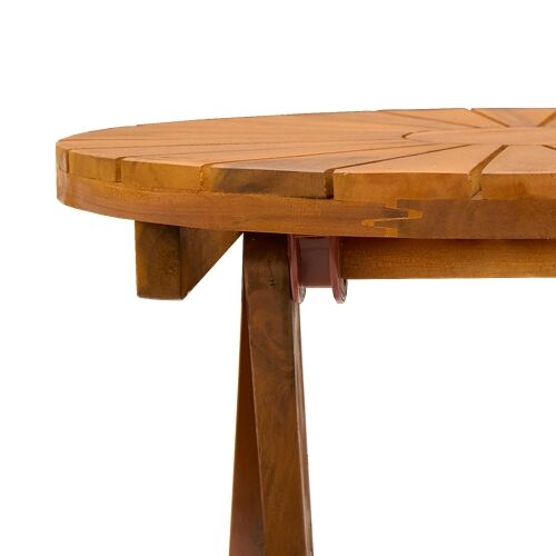 Bistro Stol Prirodna Ø45 x 45 cm Čvrsto drvo akacije Cijena