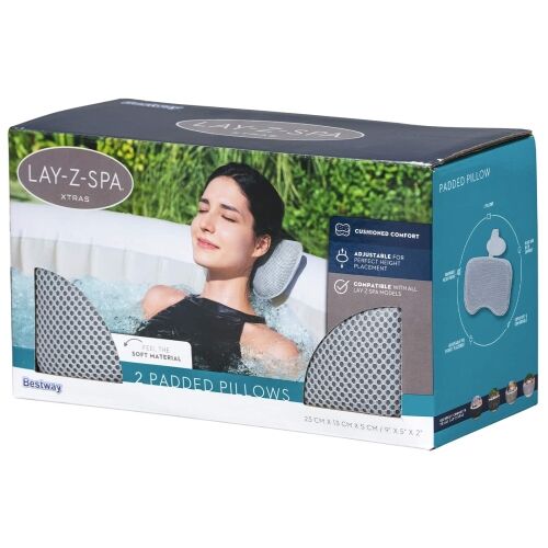 Bestway Jastučić za kupke u spa centru 2 kom. Čelik i PVC Siva Cijena