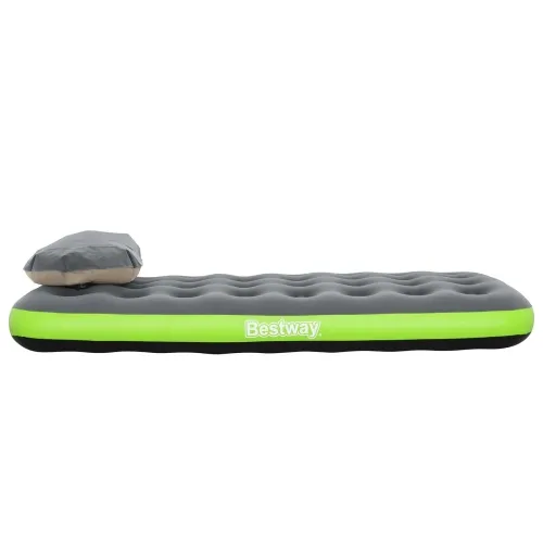 Bestway Zračni madrac 1-osobni 188 x 99 x 22 cm Siva i Zelena - Siva i zelena 188 x 99 x 22 cm Cijena