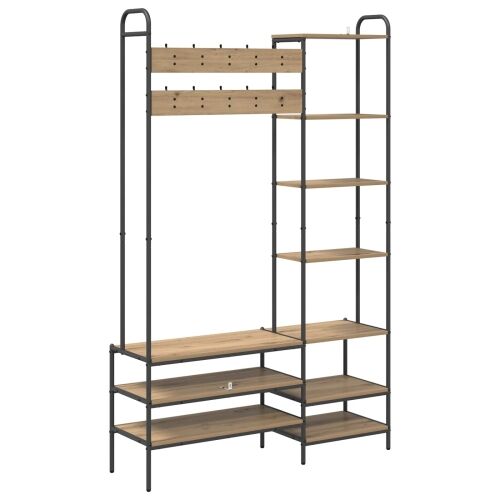 Oslonjeni kaput s klupicom za cipele Hrast artisan - Hrast artisan Cijena