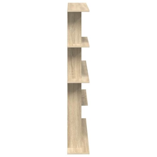 Zidna polica Hrast sonoma 102 x 20 x 130 cm Konstruirano drvo - Hrast sonoma 6 odjeljaka Cijena
