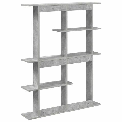 Zidna polica Betonska siva 102 x 20 x 130 cm - Betonska siva 6 odjeljaka Cijena