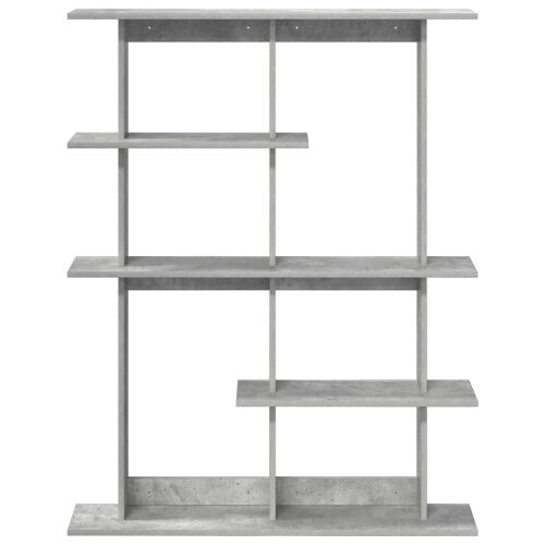 Zidna polica Betonska siva 102 x 20 x 130 cm - Betonska siva 6 odjeljaka Cijena