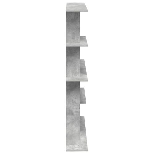 Zidna polica Betonska siva 102 x 20 x 130 cm - Betonska siva 6 odjeljaka Cijena
