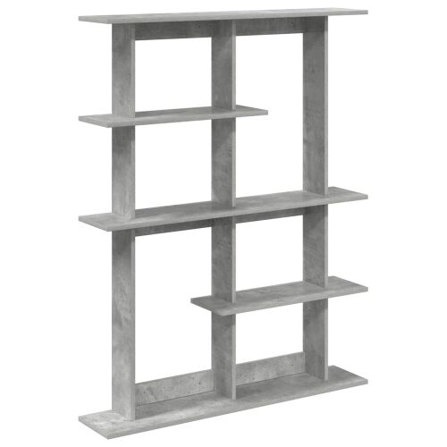 Zidna polica Betonska siva 102 x 20 x 130 cm - Betonska siva 6 odjeljaka Cijena