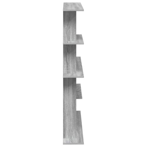 Zidna polica Siva Sonoma 102 x 20 x 130 cm Konstruirano drvo - Siva Sonoma 6 odjeljaka Cijena
