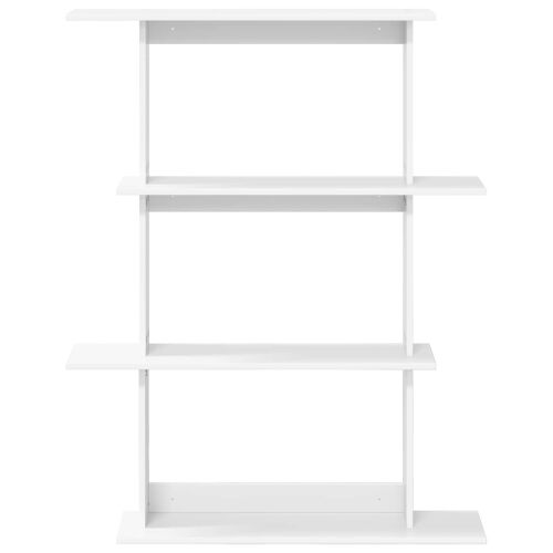 Zidna polica Bijela 100 x 20 x 126 cm Konstruirano drvo - Bijela 3 odjeljka Cijena