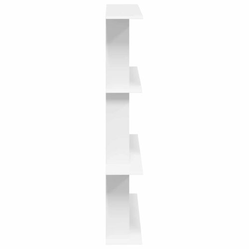 Zidna polica Bijela 100 x 20 x 126 cm Konstruirano drvo - Bijela 3 odjeljka Cijena