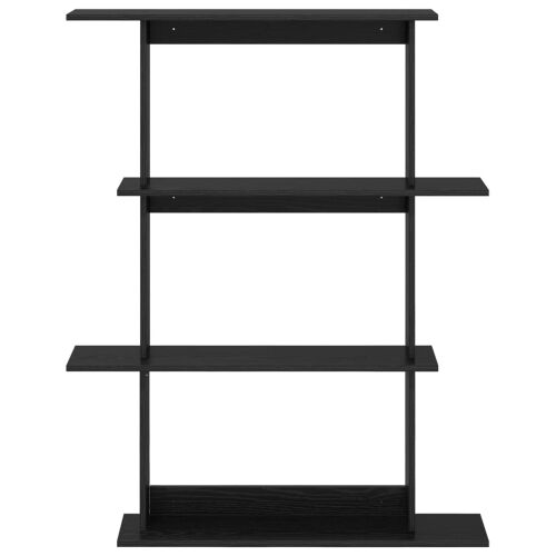 Zidna polica Crni hrast 100 x 20 x 126 cm Konstruirano drvo - Crni hrast 3 odjeljka Cijena