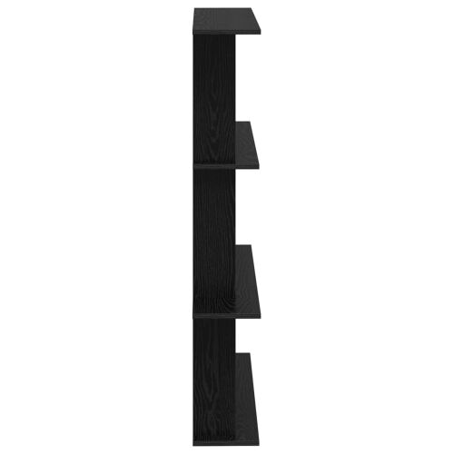 Zidna polica Crni hrast 100 x 20 x 126 cm Konstruirano drvo - Crni hrast 3 odjeljka Cijena