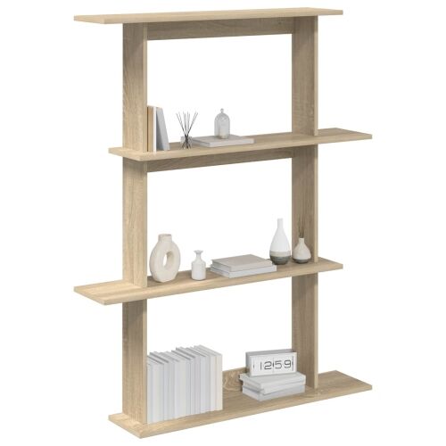 Zidna polica Hrast sonoma 100 x 20 x 126 cm Konstruirano drvo - Hrast sonoma 3 odjeljka Cijena