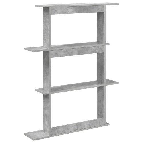 Zidna polica Betonska siva 100 x 20 x 126 cm - Betonska siva 3 odjeljka Cijena