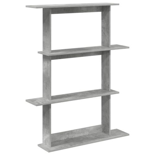 Zidna polica Betonska siva 100 x 20 x 126 cm - Betonska siva 3 odjeljka Cijena