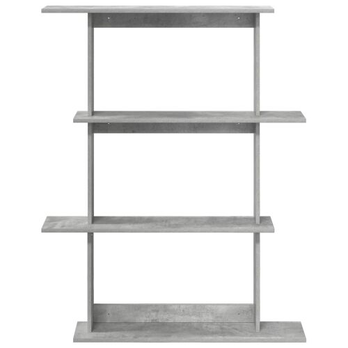 Zidna polica Betonska siva 100 x 20 x 126 cm - Betonska siva 3 odjeljka Cijena