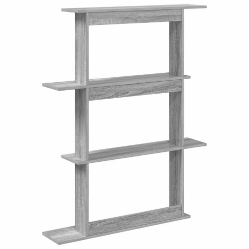 Zidna polica Siva Sonoma 100 x 20 x 126 cm Konstruirano drvo - Siva Sonoma 3 odjeljka Cijena