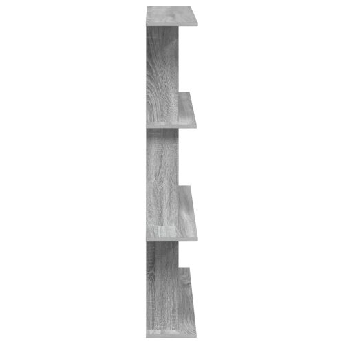 Zidna polica Siva Sonoma 100 x 20 x 126 cm Konstruirano drvo - Siva Sonoma 3 odjeljka Cijena