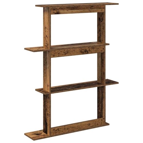 Zidna polica Staro drvo 100 x 20 x 126 cm Konstruirano drvo - Staro drvo 3 odjeljka Cijena