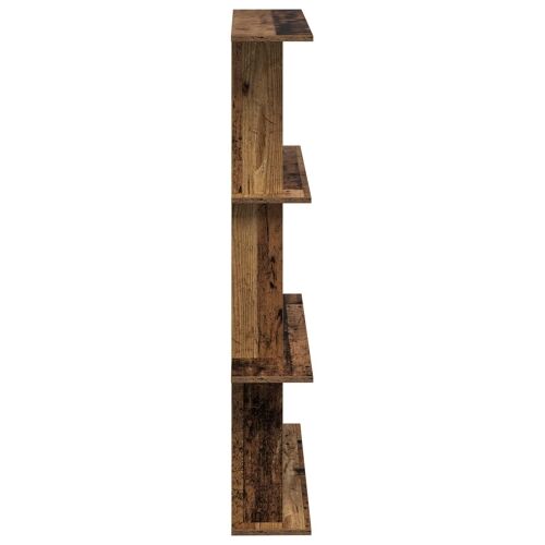 Zidna polica Staro drvo 100 x 20 x 126 cm Konstruirano drvo - Staro drvo 3 odjeljka Cijena