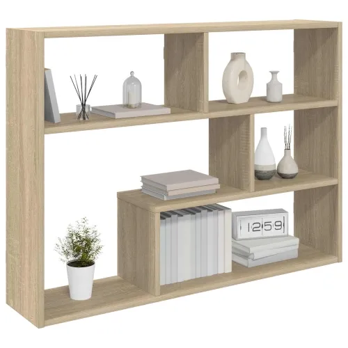 Zidna polica Zidna montaža Hrast sonoma 95 x 20 x 69,5 cm - Hrast sonoma Cijena