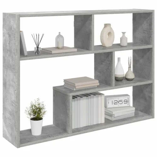 Zidna polica Zidna montaža Betonska siva 95 x 20 x 69,5 cm - Betonska siva Cijena