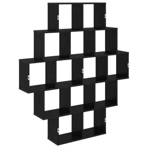 Zidna polica Crni hrast 120 x 20 x 136 cm Konstruirano drvo - Crni hrast Cijena