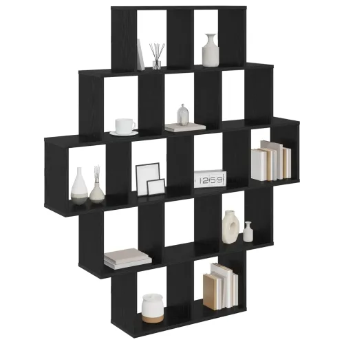 Zidna polica Crni hrast 120 x 20 x 136 cm Konstruirano drvo - Crni hrast Cijena