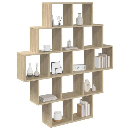 Zidna polica Hrast sonoma 120 x 20 x 136 cm Konstruirano drvo - Hrast sonoma Cijena