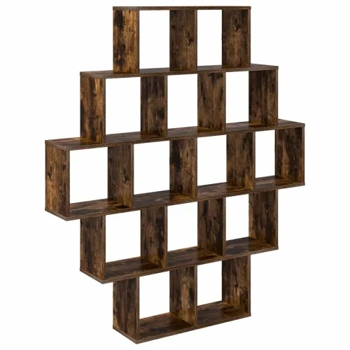 Zidna polica Dimljeni hrast 120 x 20 x 136 cm - Dimljeni hrast Cijena