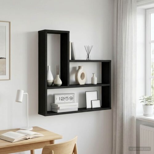 Zidna polica Crni hrast 60 x 11 x 60 cm Konstruirano drvo - Crni hrast Cijena