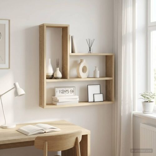 Zidna polica Hrast sonoma 60 x 11 x 60 cm Konstruirano drvo - Hrast sonoma Cijena