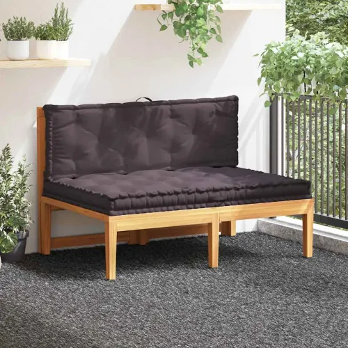 Paletni podni jastuci 2 kom pamučni antracit - Antracit 120 x 40 x 7 cm & 120 x 80 x 10 cm 1 Cijena