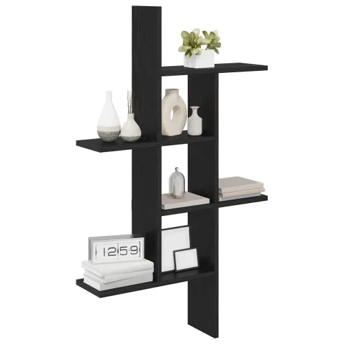 Zidna polica Crni hrast 61 x 15 x 102 cm Konstruirano drvo - Crni hrast Cijena