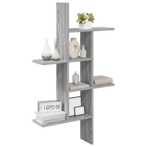 Zidna polica Siva Sonoma 61 x 15 x 102 cm Konstruirano drvo - Siva Sonoma Cijena