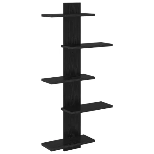 Floating polica za zid Crni hrast 48,5 x 15 x 101 cm - Crni hrast Cijena