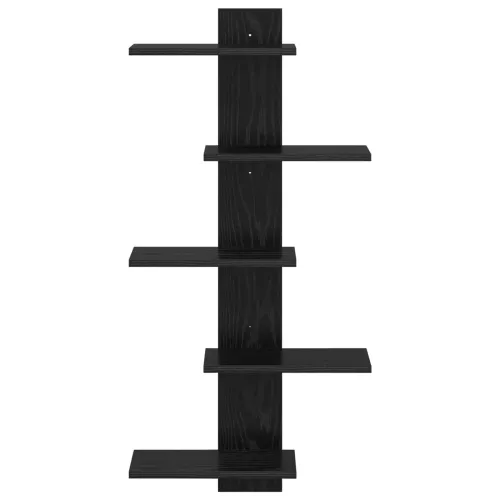 Floating polica za zid Crni hrast 48,5 x 15 x 101 cm - Crni hrast Cijena