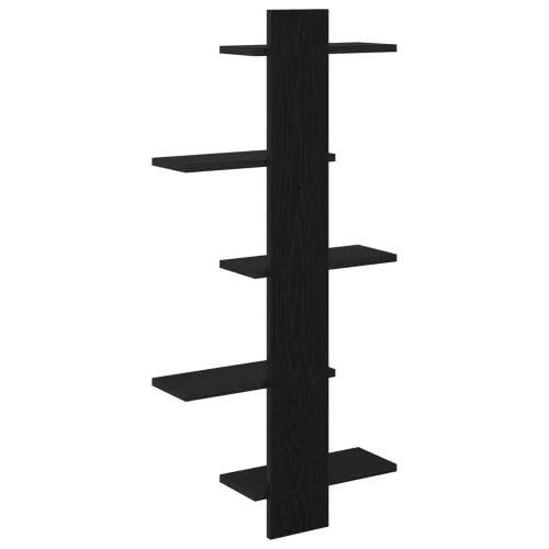 Floating polica za zid Crni hrast 48,5 x 15 x 101 cm - Crni hrast Cijena