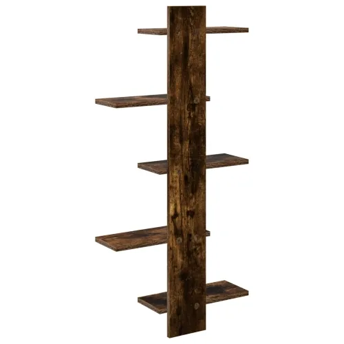 Floating polica za zid Dimljeni hrast 48,5 x 15 x 101 cm - Dimljeni hrast Cijena