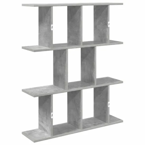 Zidna polica Betonska siva 80 x 20 x 96 cm Konstruirano drvo - Betonska siva Cijena