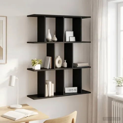 Zidna polica Crni hrast 102 x 20 x 96 cm Konstruirano drvo - Crni hrast Cijena