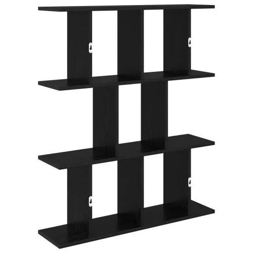 Zidna polica Crni hrast 102 x 20 x 96 cm Konstruirano drvo - Crni hrast Cijena