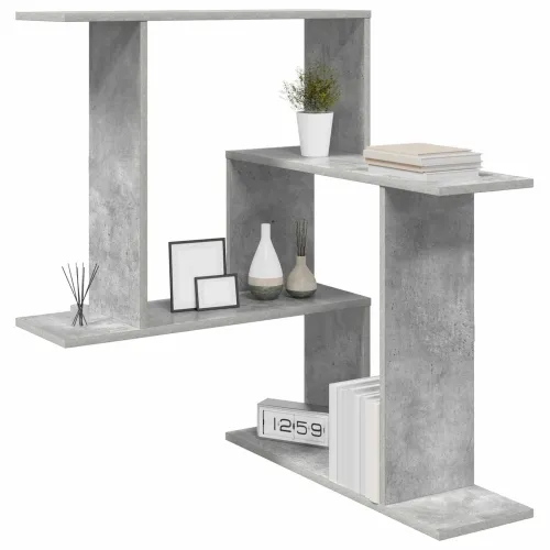 Zidna polica Betonska siva 67 x 67 x 87 cm Konstruirano drvo - Betonska siva Cijena