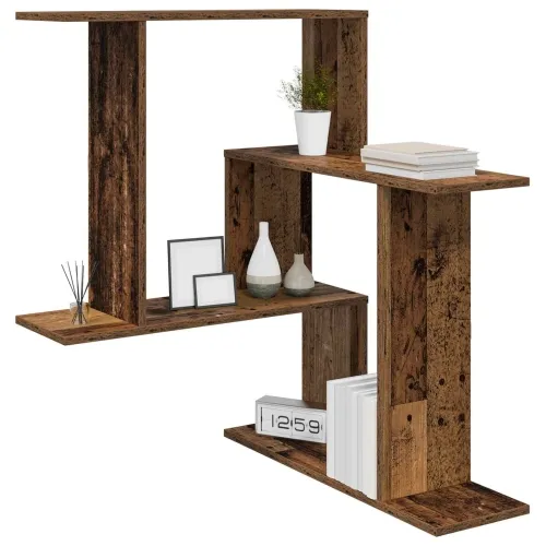 Zidna polica Staro drvo 67 x 67 x 87 cm Konstruirano drvo - Staro drvo Cijena