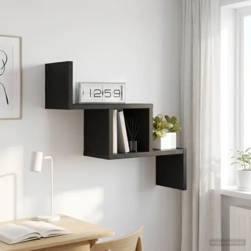 Zidna polica Crni hrast 48 x 15 x 42 cm Konstruirano drvo - Crni hrast Cijena
