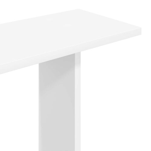 Zidna polica Bijela 60 x 12 x 50,5 cm Konstruirano drvo - Bijela Asimetrični dizajn polica Cijena