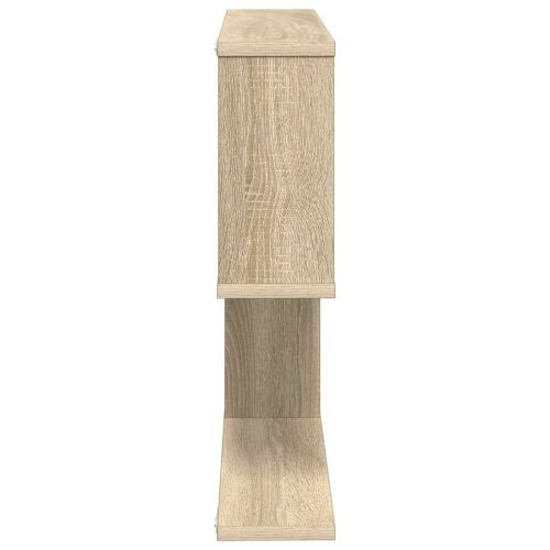 Zidna polica Hrast sonoma 60 x 12 x 50,5 cm Konstruirano drvo - Hrast sonoma Asimetrični dizajn polica Cijena