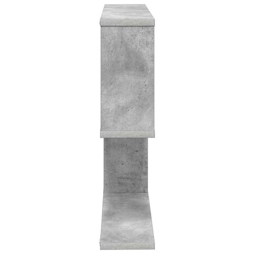 Zidna polica Betonska siva 60 x 12 x 50,5 cm - Betonska siva Asimetrični dizajn polica Cijena