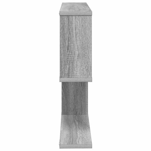Zidna polica Siva Sonoma 60 x 12 x 50,5 cm Konstruirano drvo - Siva Sonoma Asimetrični dizajn polica Cijena